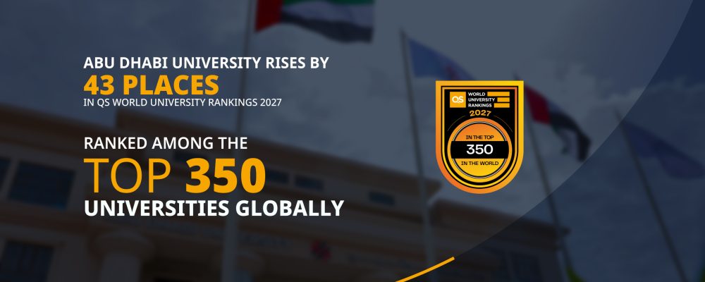 Abu Dhabi University Advances 43 Places To Rank 348th Globally In QS World University Rankings 2027