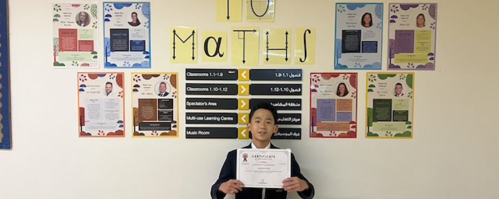 Young Repton Abu Dhabi Mathematician Recognised In Prestigious Global AMC 8 Mathematics Challenge